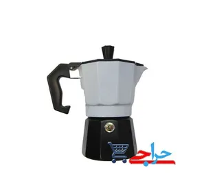 موکاپات و قهوه ساز و قهوه جوش 6 کاپ | 6 نفره | بدنه 2 رنگ | آلومینیومی