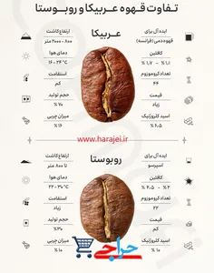 اختلاف قهوه عربیکا با روبوستا