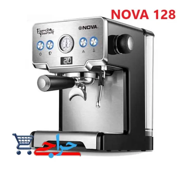 خرید و فروش و قیمت و مشخصات فنی دستگاه اسپرسوساز و قهوه ساز نوا مدل 128 | NCM-128EXPS