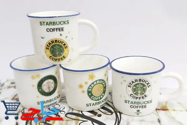 خرید و قیمت تک و عمده شات قهوه خوری استارباکس سفید | STARBOX