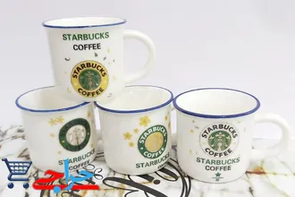 کاپ و شات قهوه خوری استارباکس سفید | STARBOX