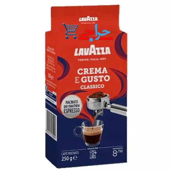خرید و فروش و قیمت تک و پخش عمده پودر قهوه لاوازا کلاسیکو 250 گرمی