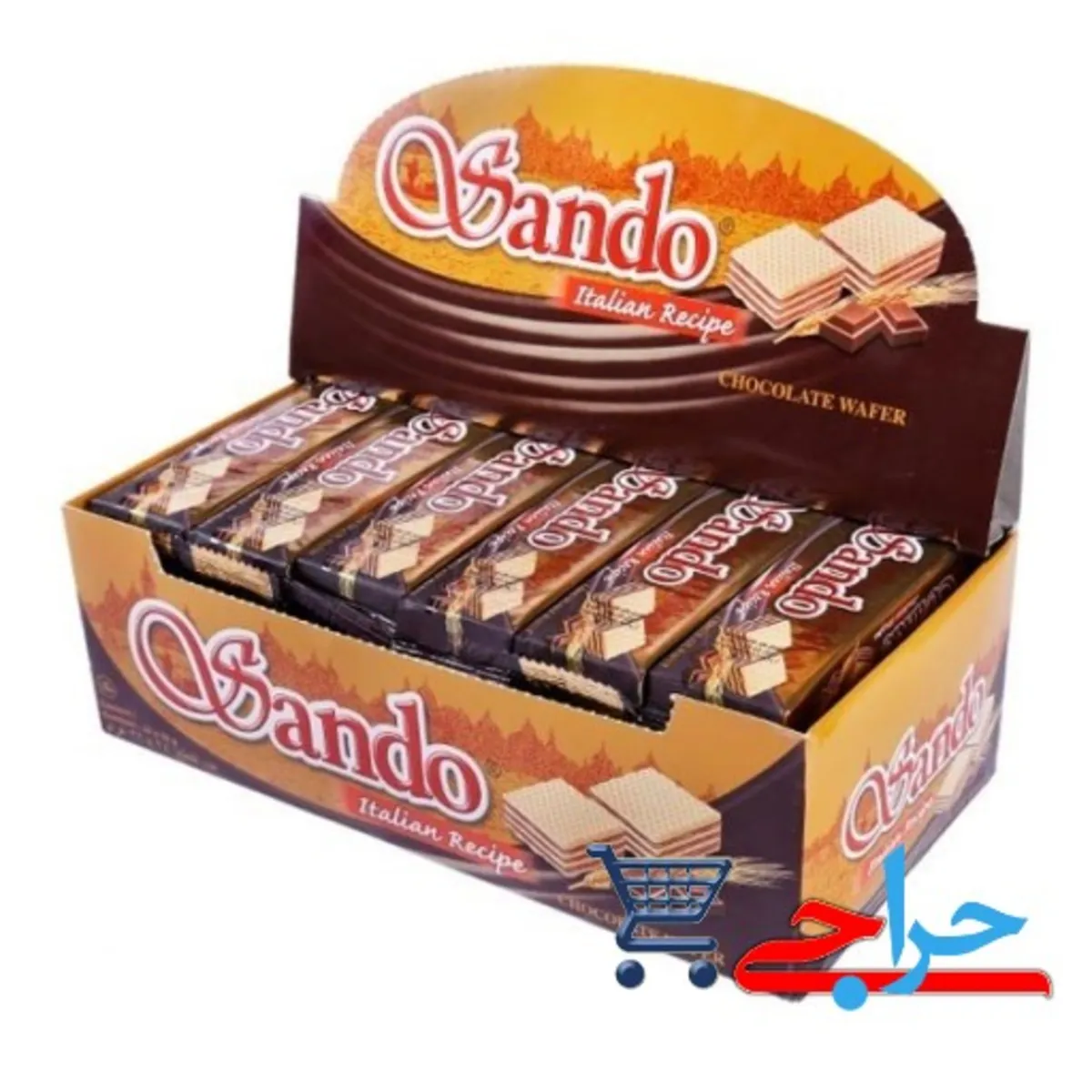 ویفر شکلاتی ساندو | Sando Italian Recipe Chocolate Wafers 24PCS