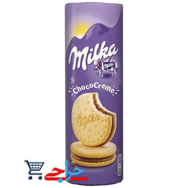 خرید و قیمت و مشخصات بیسکوئیت کرمدار شکلاتی میلکا MILKA Choco Creme Biscuits 260g