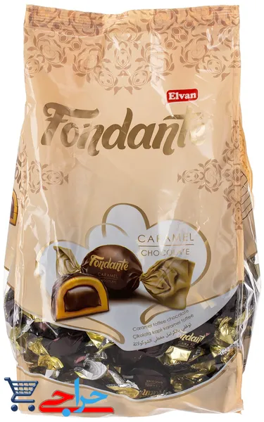 شکلات کاراملی الوان فوندانت Elvan Fondante Caramel Chocolate 1000g