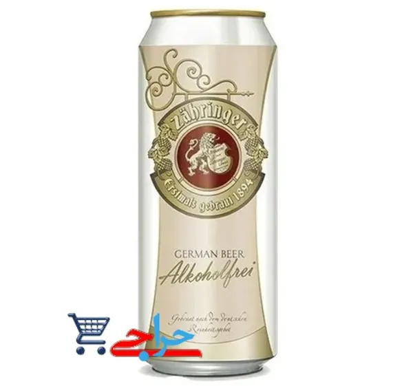 خرید و قیمت و مشخصات آبجو کلاسیک بدون الکل زاهرینگر آلمان قوطی 500 میلی لیتر Zahringer