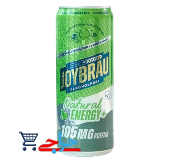آبجو بدون الکل حاوی 105 میلی گرم کافئین با طعم لیمو و نعناء جویبارو 330 میل JOYBARU BEER