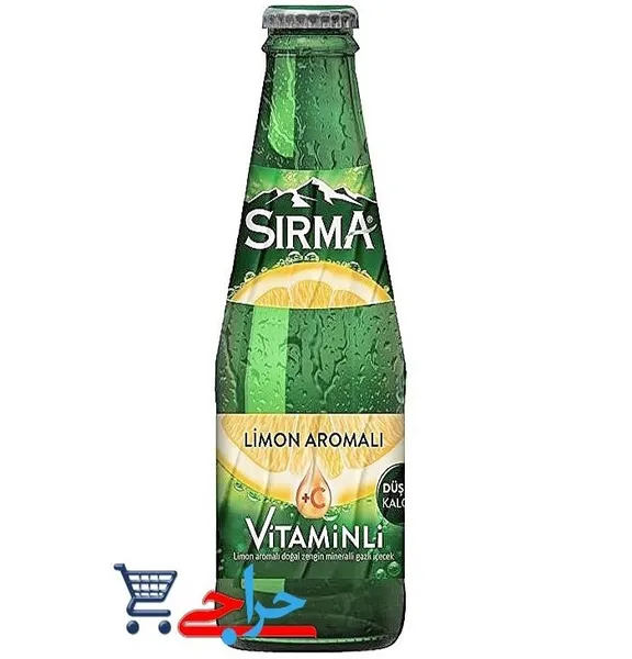 خرید و قیمت آب معدنی گازدار طبیعی سیرما ( سودا ) با ویتامین C و طعم لیمو Sirma Natural Mineral Water
